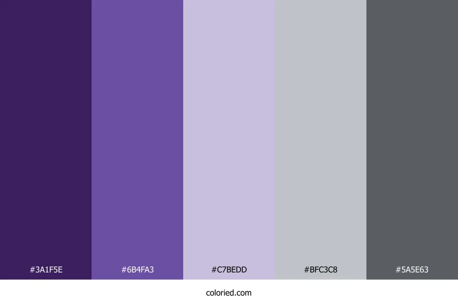 Purple Gray Color Palette
