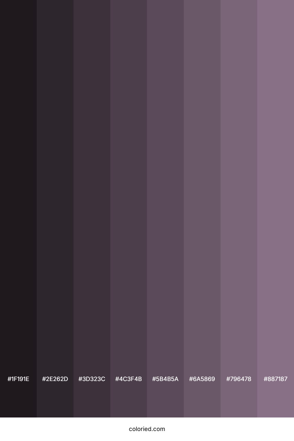 Purple Grey Color Shades