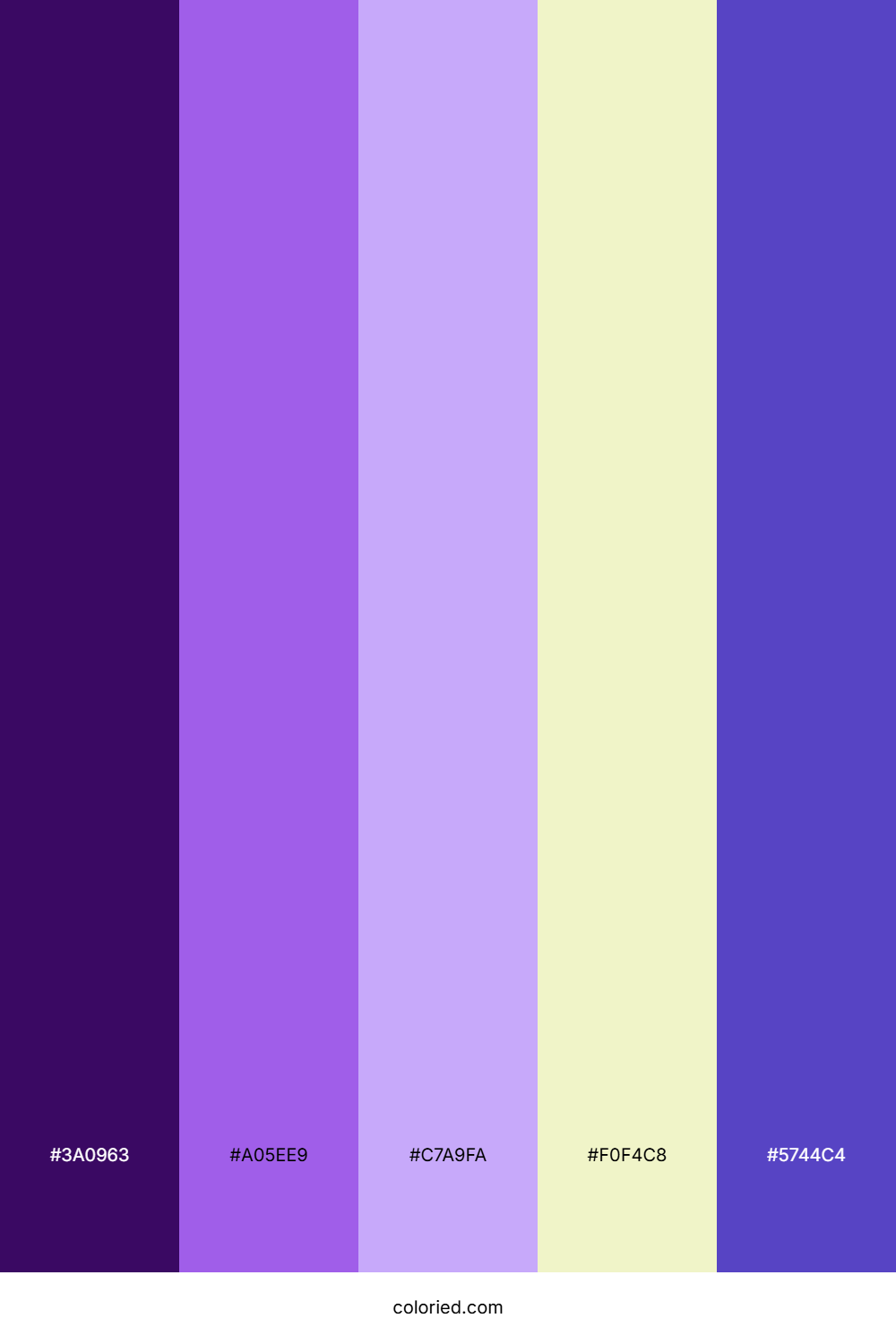 Purple Orchid Lemon Color Palette