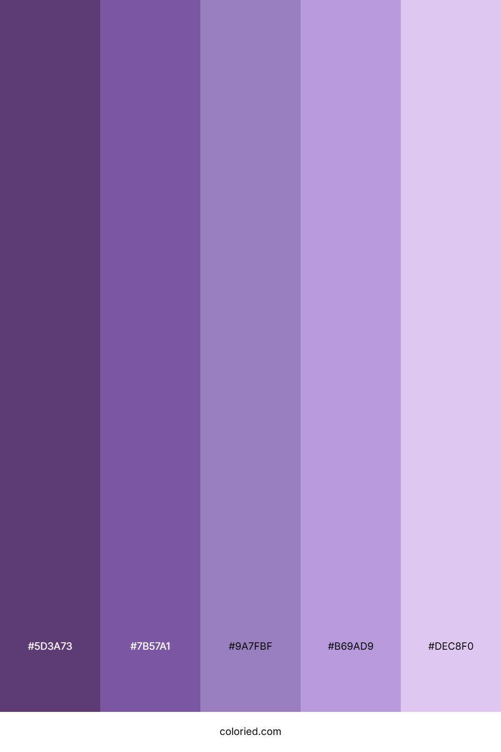 Purple Soft Shades Color Palette