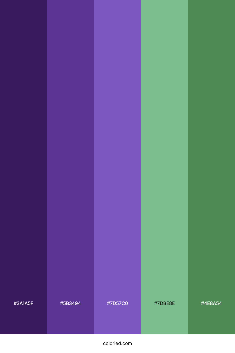 Purple to Green Color Palette