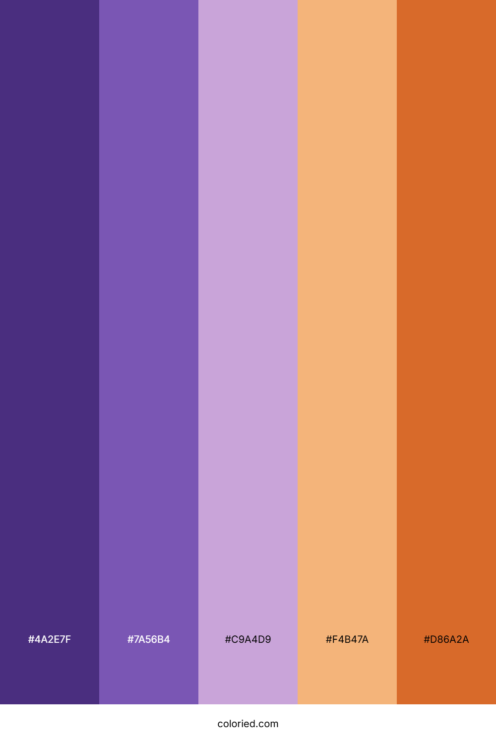 Purple to Orange Color Palette