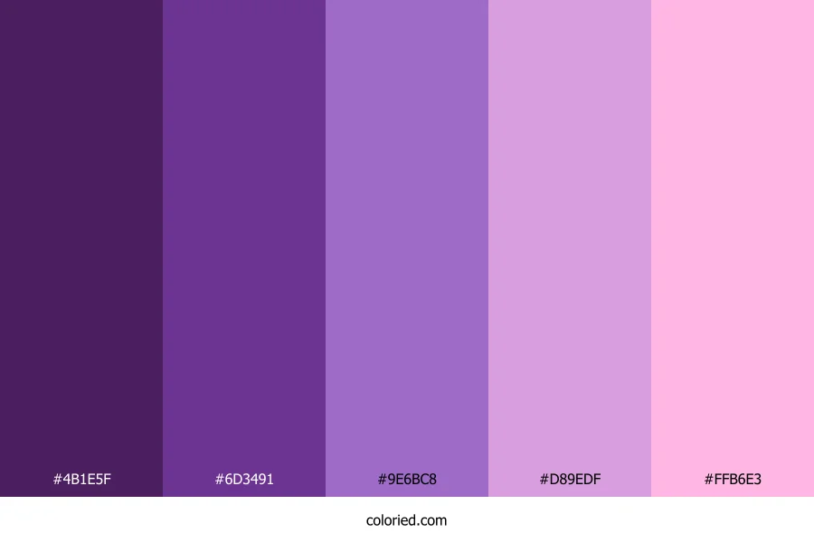 Purple to Pink Color Palette