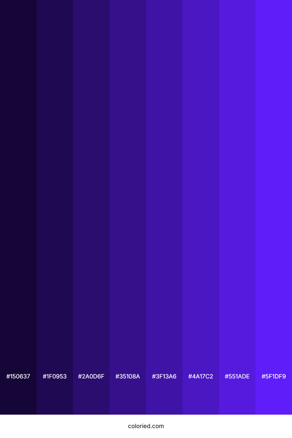 Purplish Blue Color Shades
