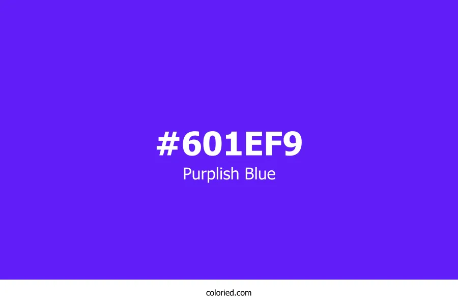 Purplish Blue Color Hex Code