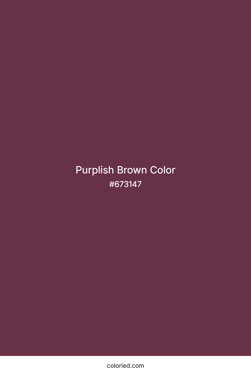 Purplish Brown Color