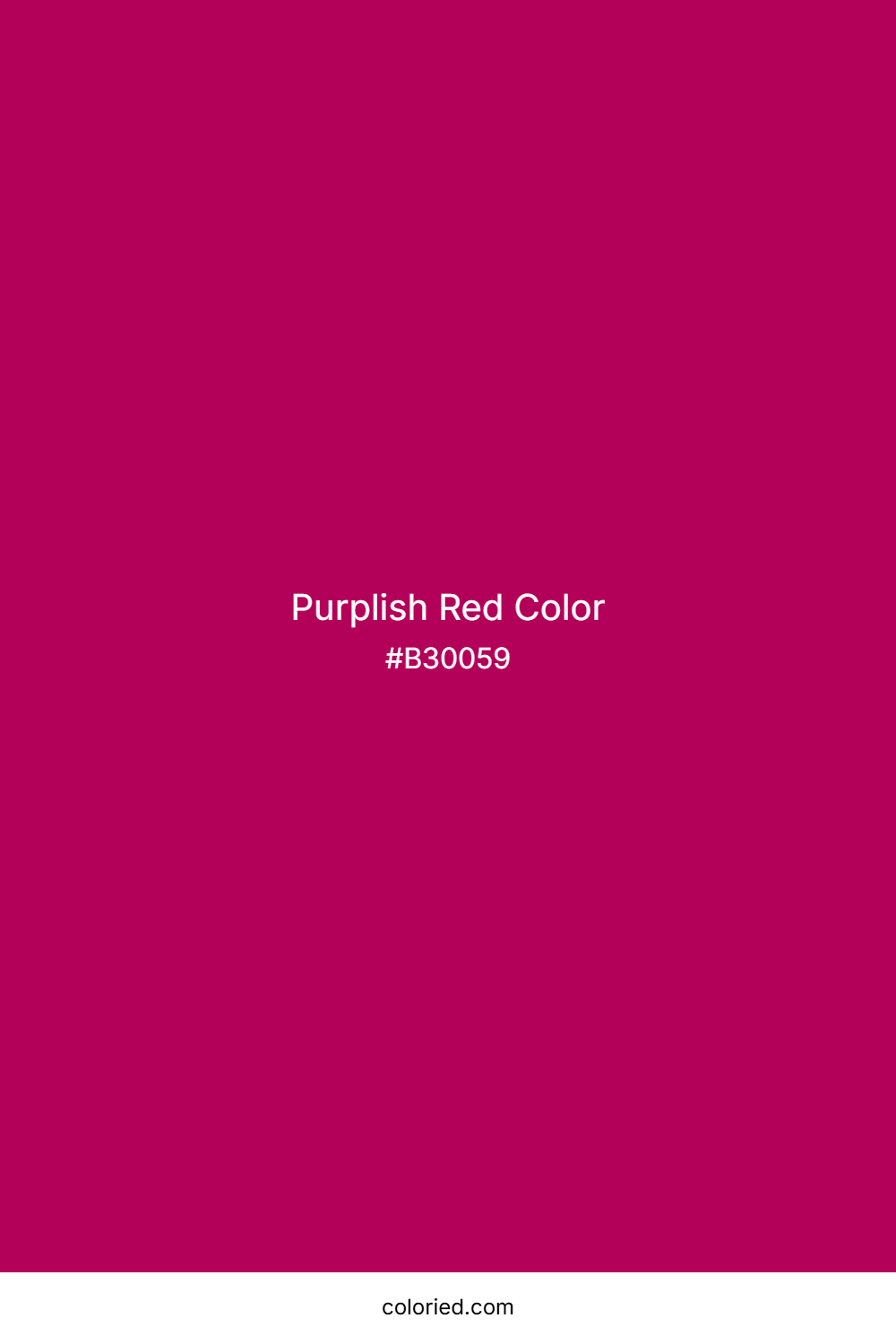 Purplish Red Color
