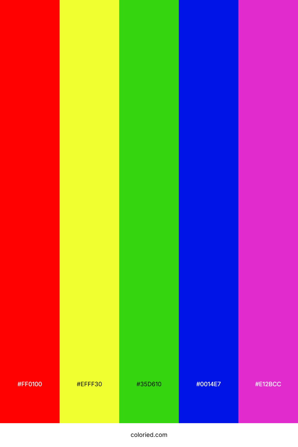 Radiant Neon Horizon Color Palette