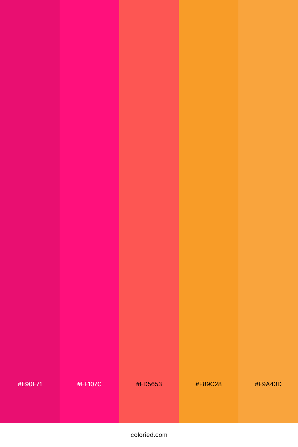 Radiant Pink Horizon Color Palette
