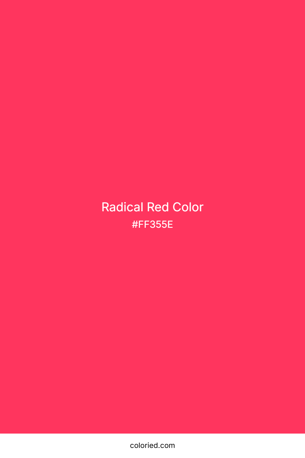 Radical Red Color