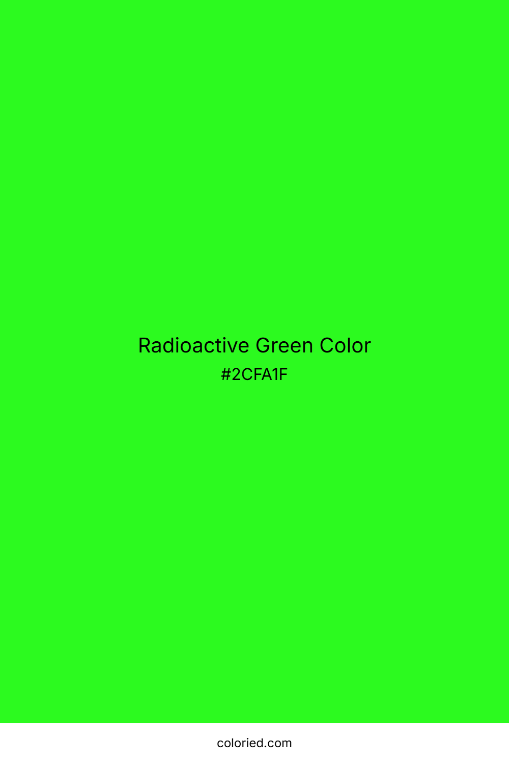 Radioactive Green Color