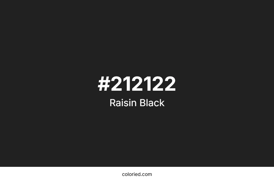 Raisin Black Color Hex Code