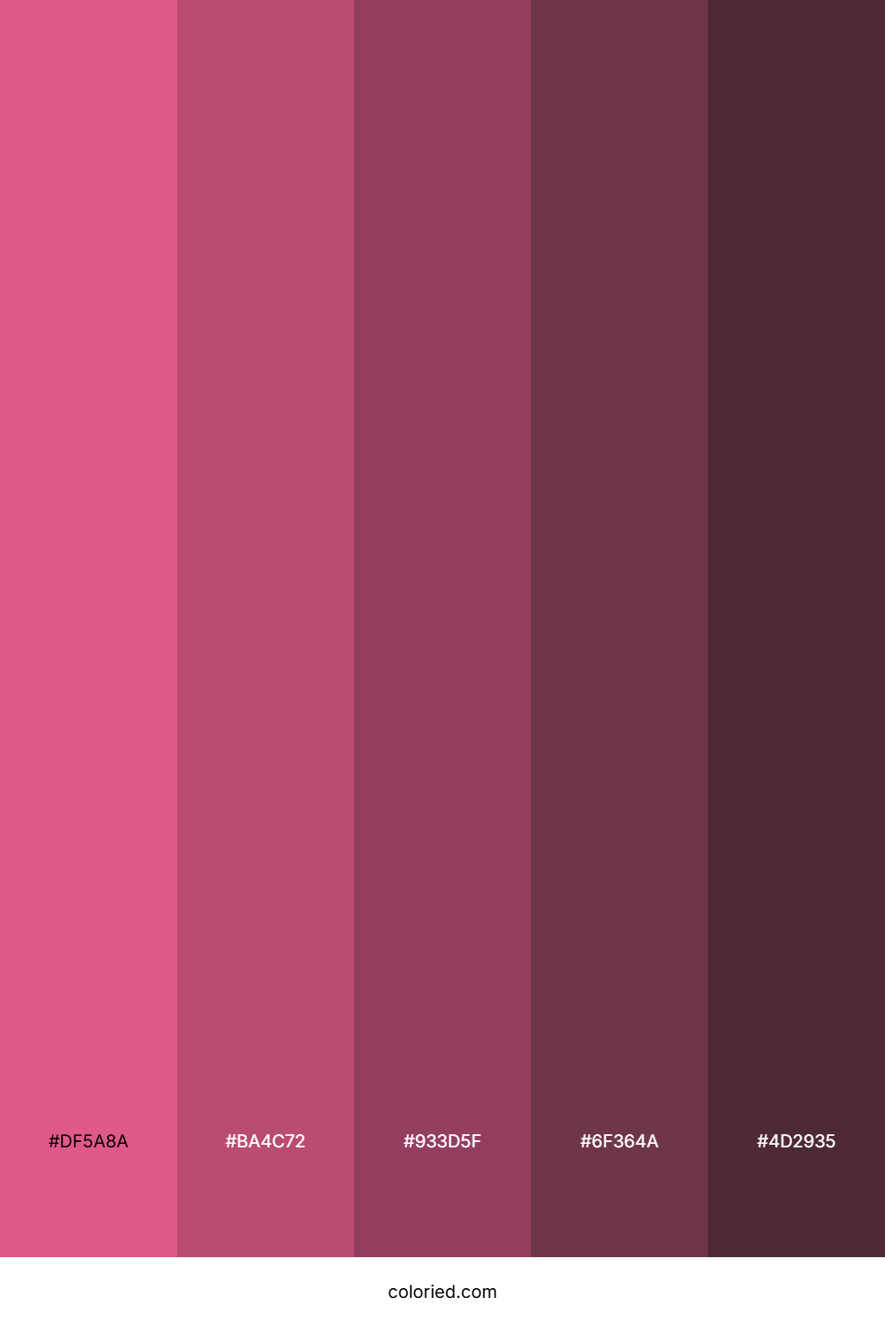 Raspberry And Plum Color Palette