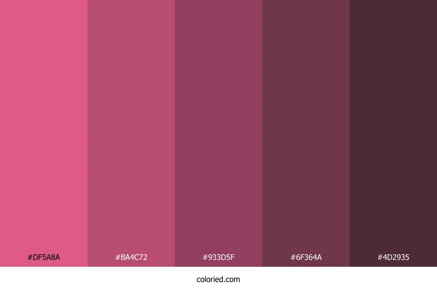 Raspberry and Plum Color Palette