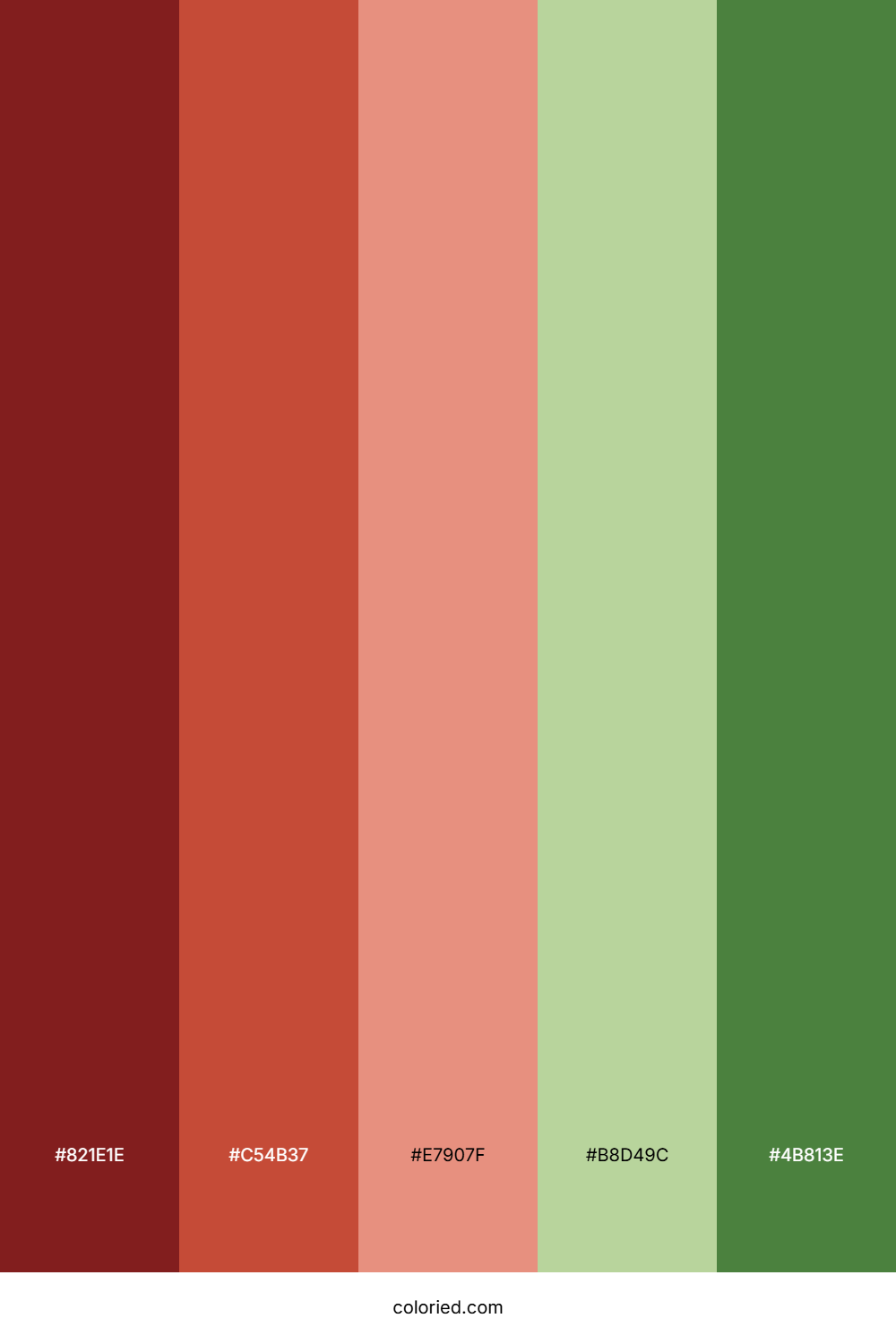 Red and Green Color Palette