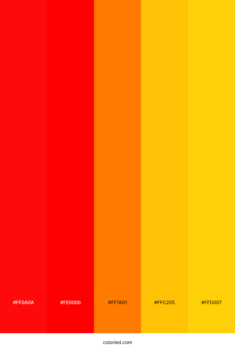 Red and Orange Color Palette