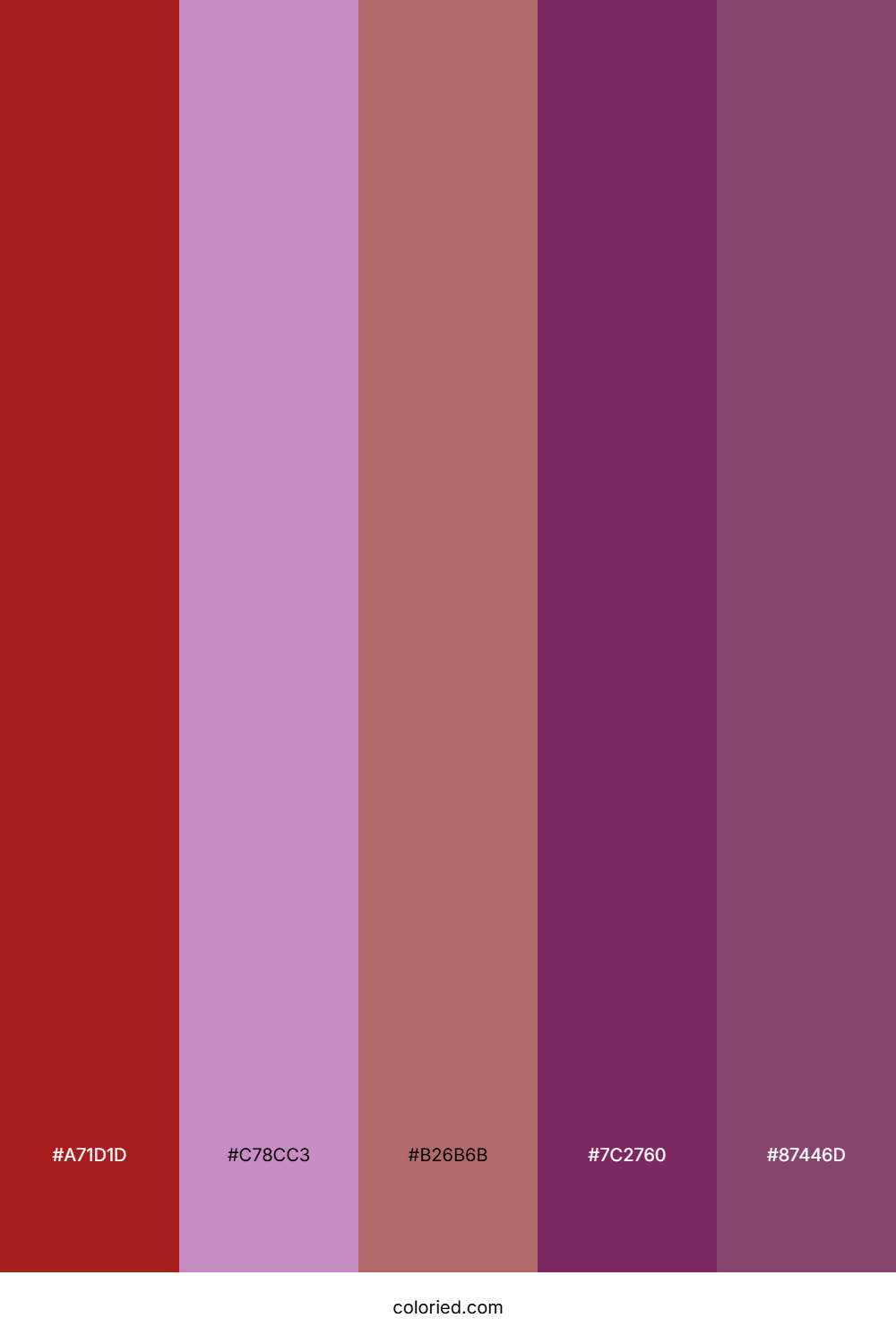 Red and Purple Color Palette