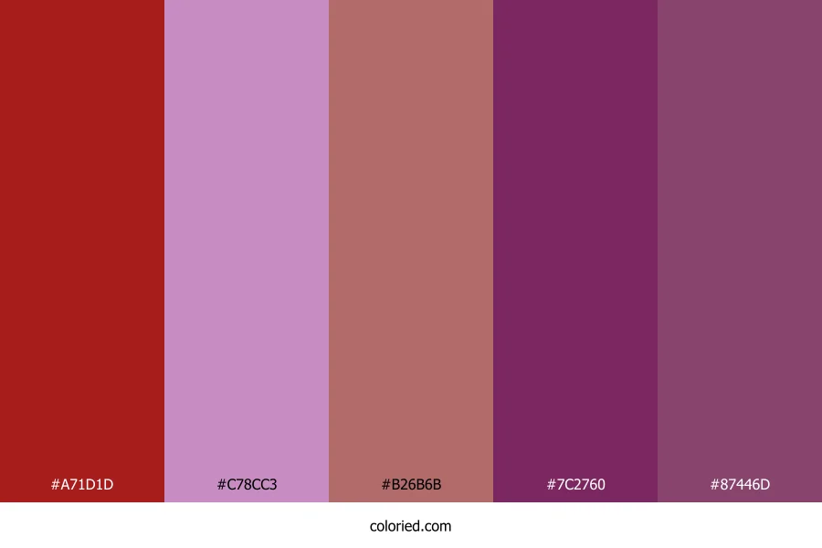 Red and Purple Color Palette