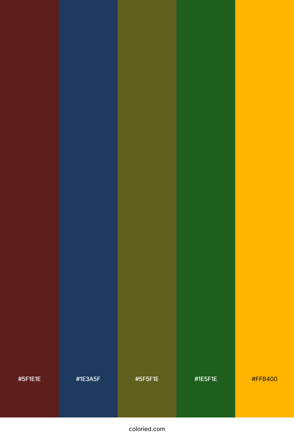 Red Blue Yellow Green Color Palette