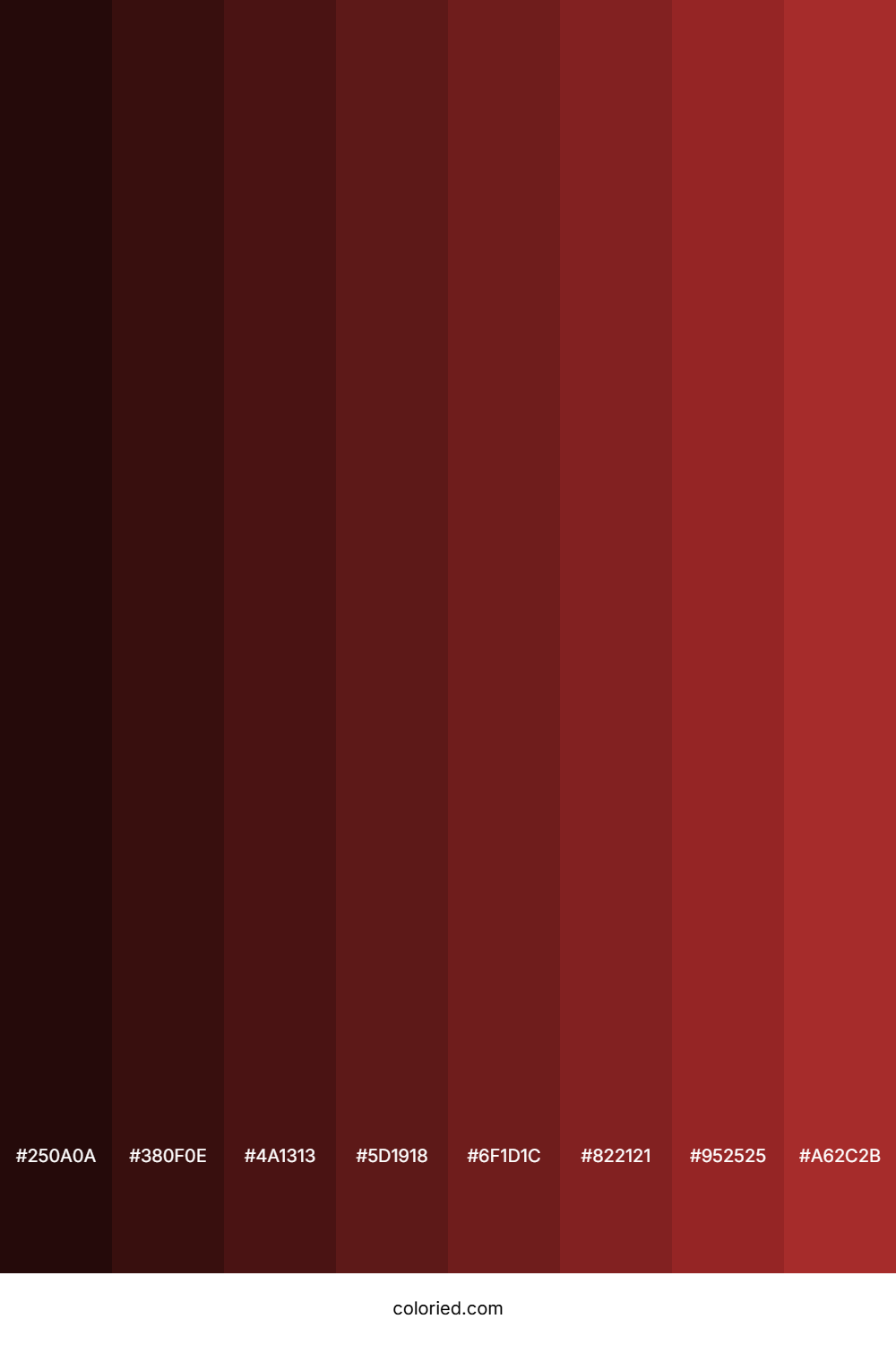 Red Brown Color Shades