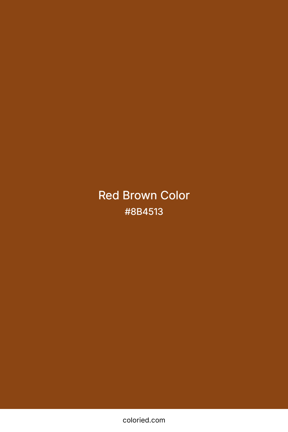 Red Brown Color