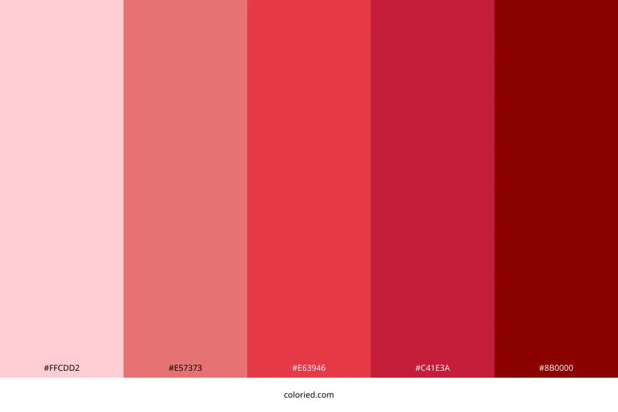 Red Color Palette