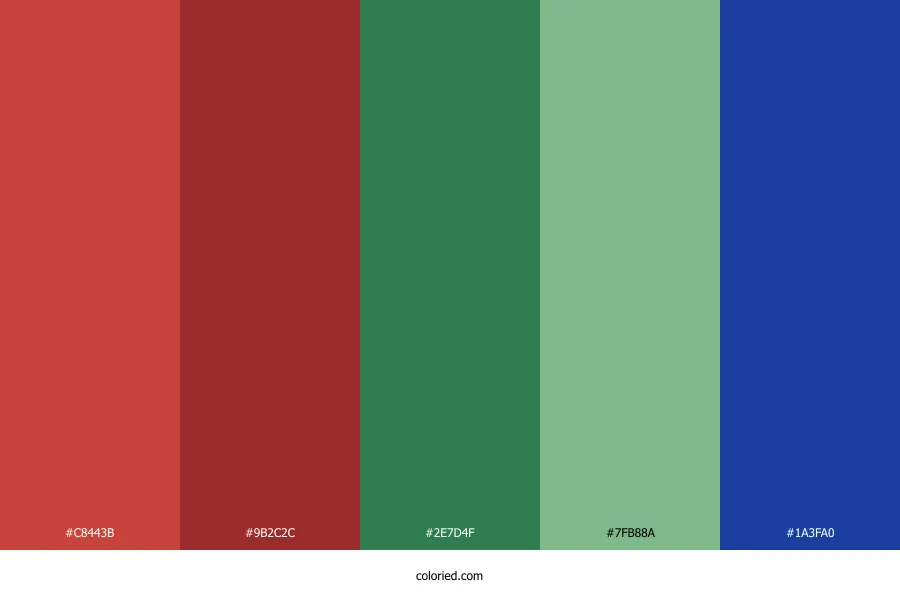 Red Green Blue Color Palette