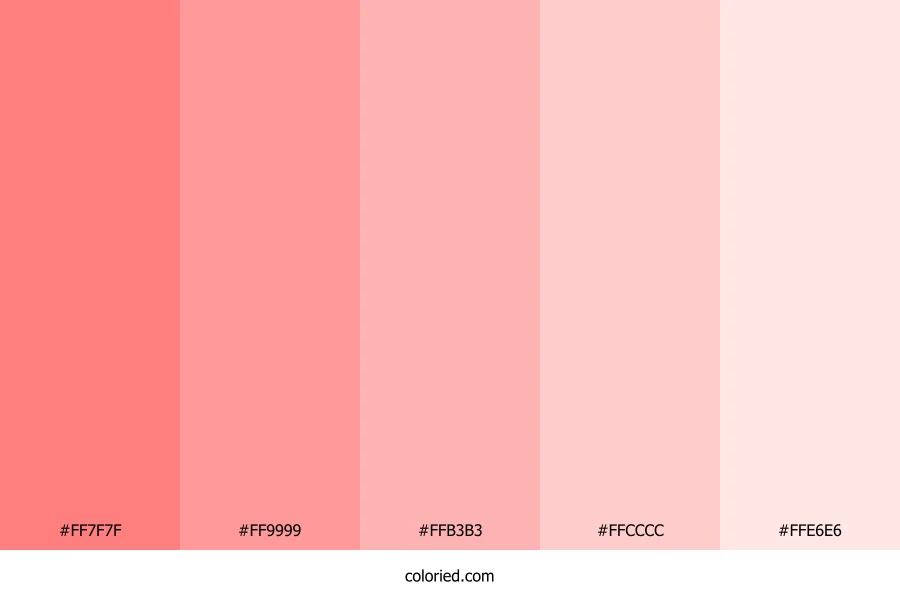 Red Light Color Palette