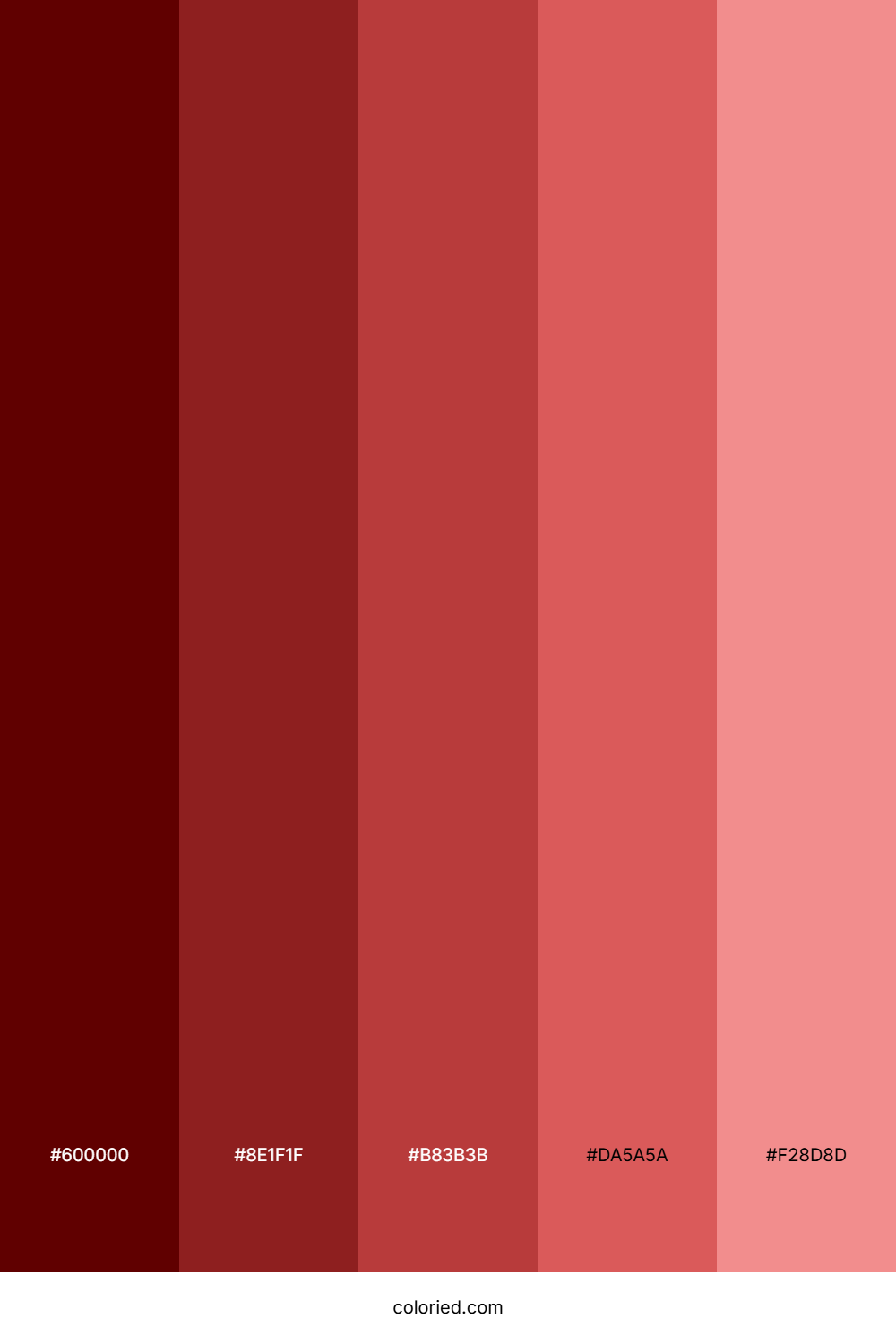 Red Metallic Gradient Color Palette