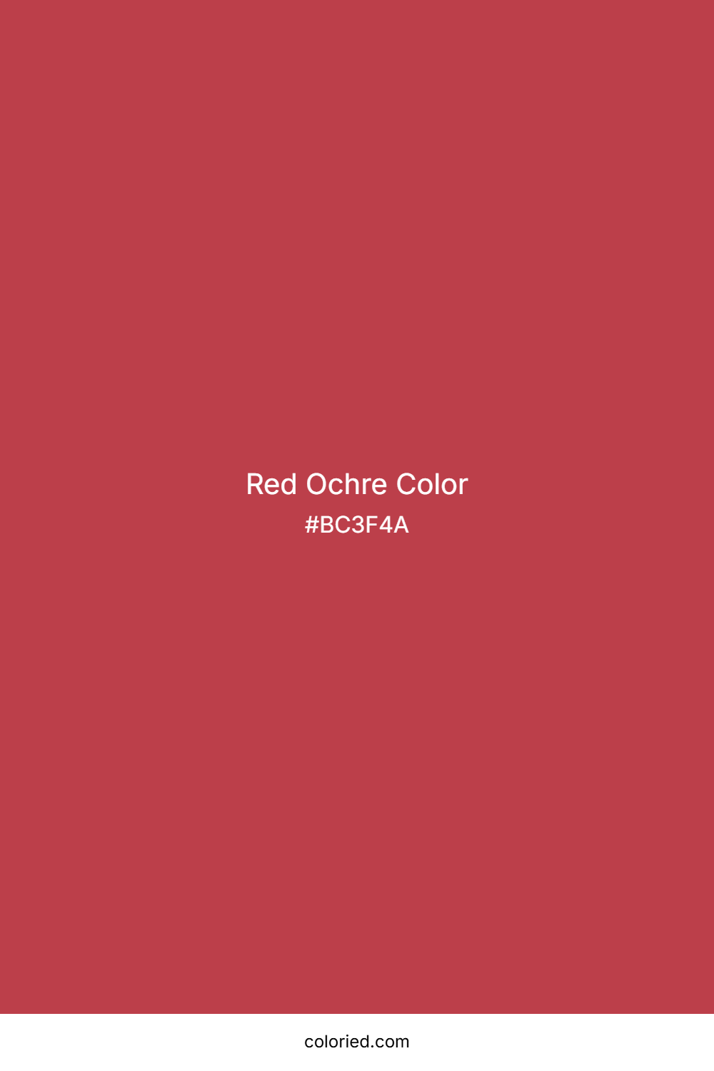 Red Ochre Color