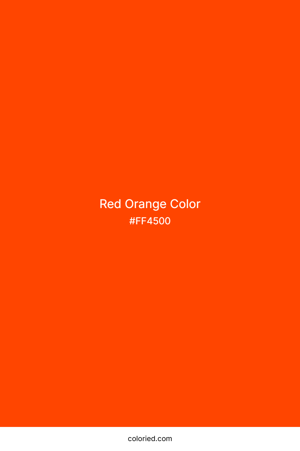 Red Orange Color