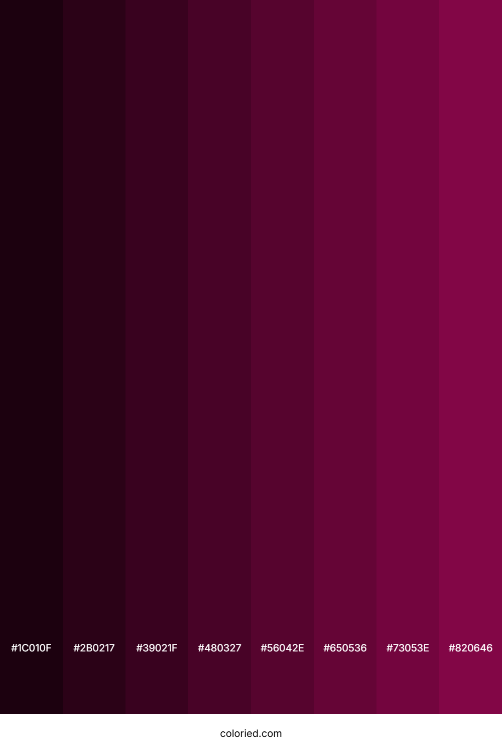 Red Purple Color Shades