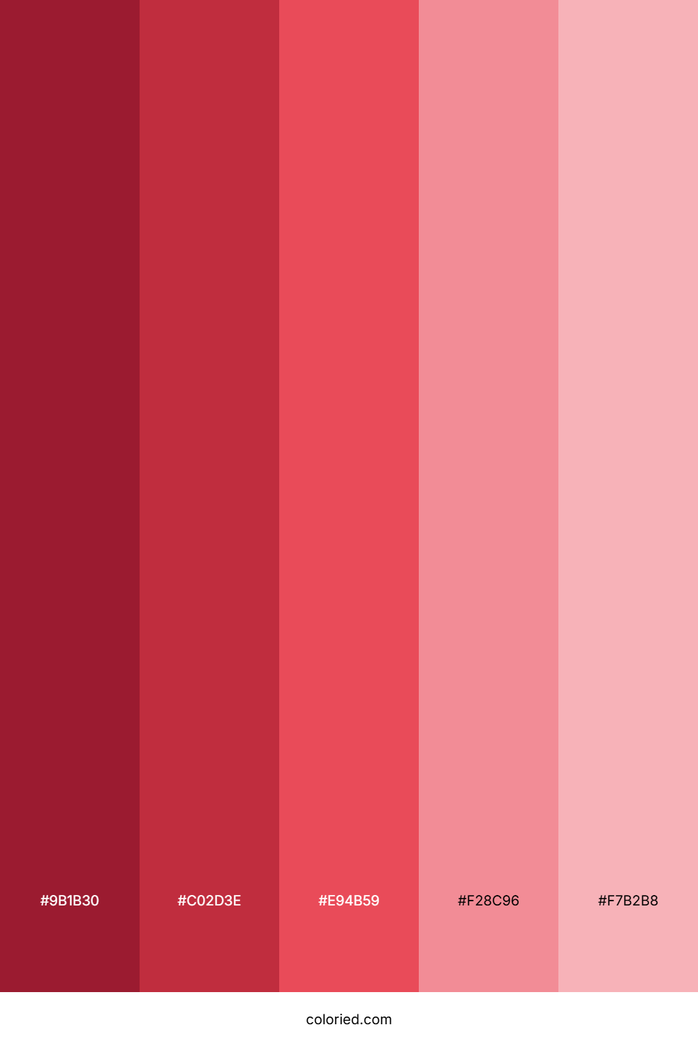 Red Rose Color Palette