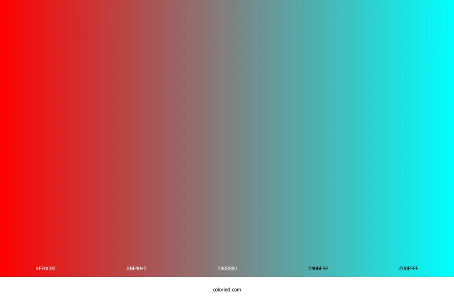 Red to Cyan Gradient