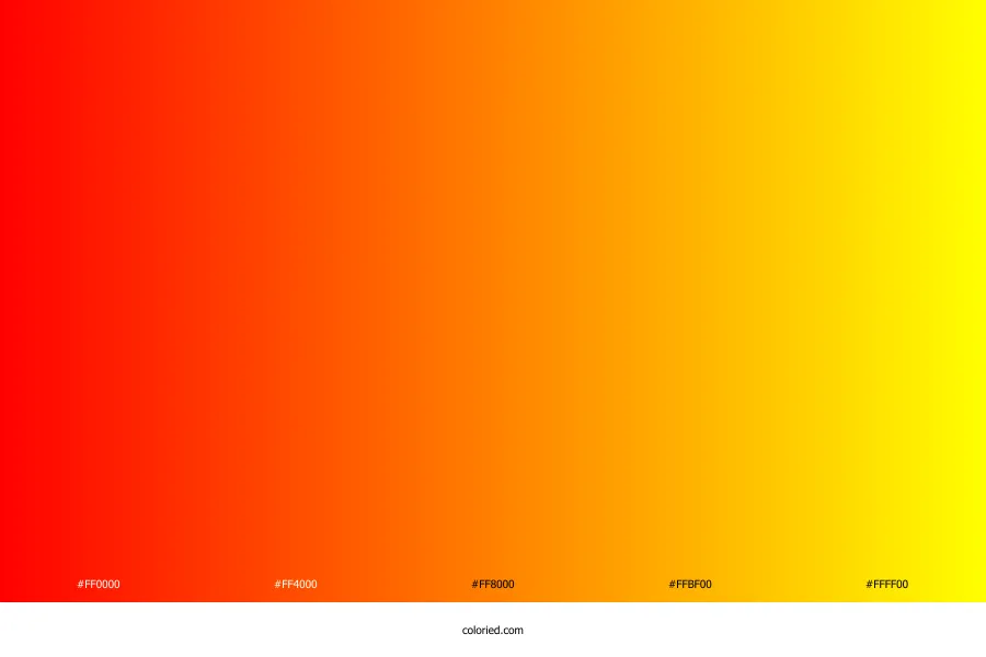 Red to Yellow Gradient