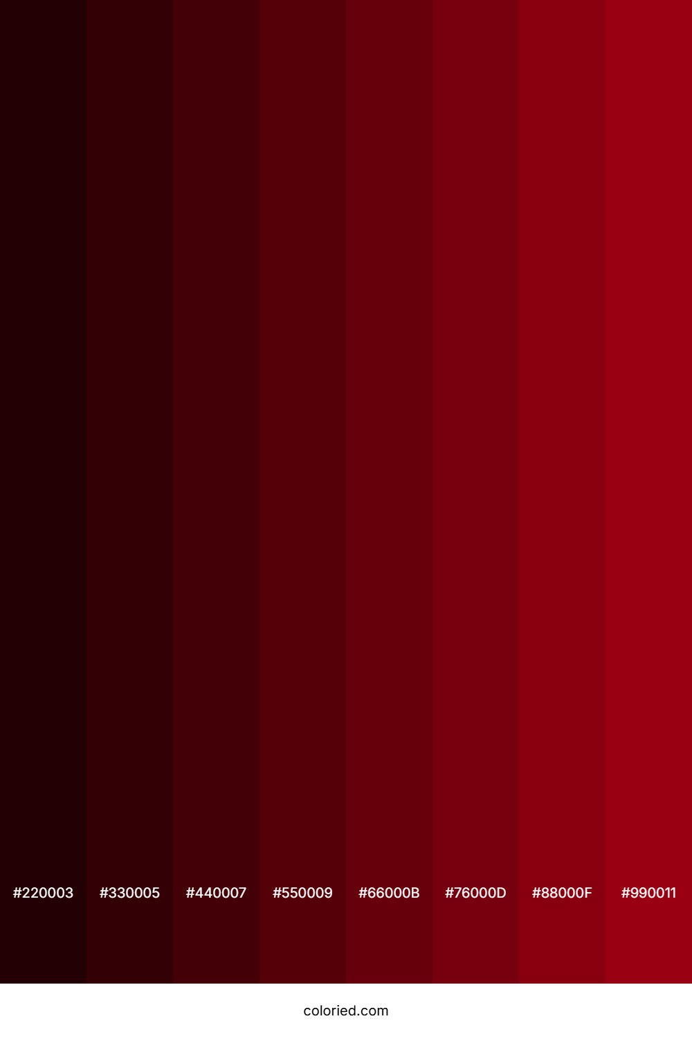 Red Wine Color Shades