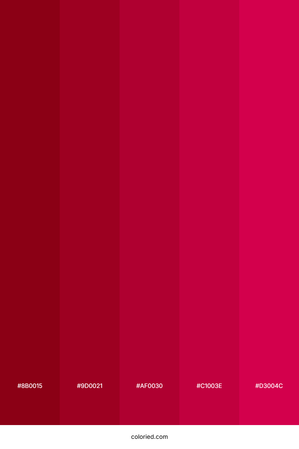 Red Wine Gradient Color Palette