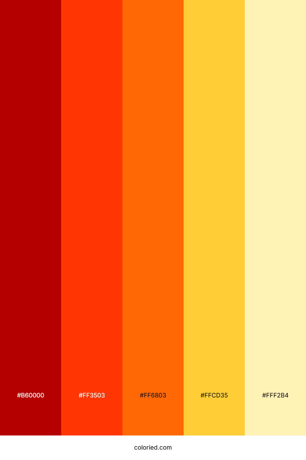 Red Yellow Color Palette