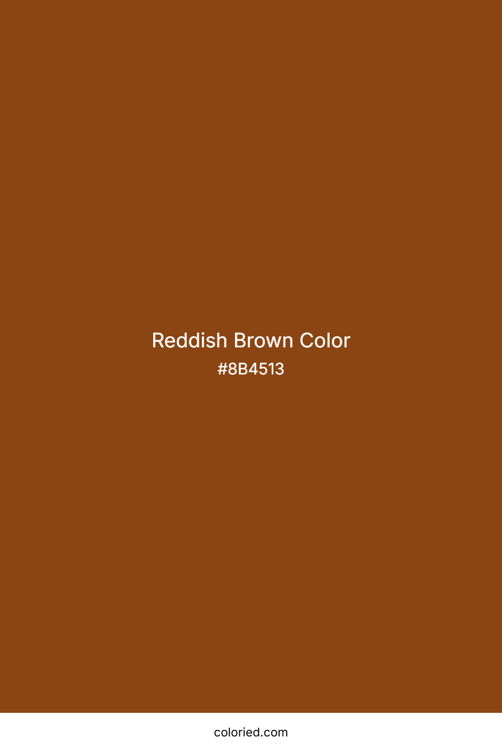 Reddish Brown Color