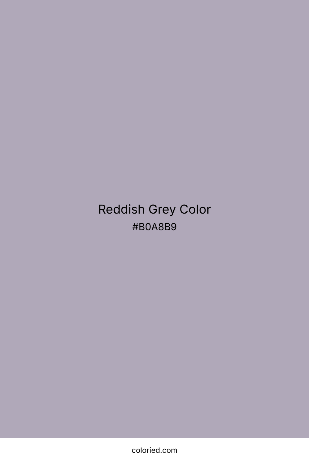 Reddish Grey Color