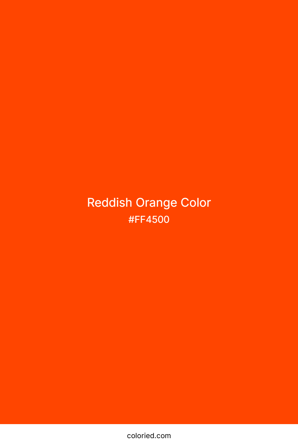 Reddish Orange Color