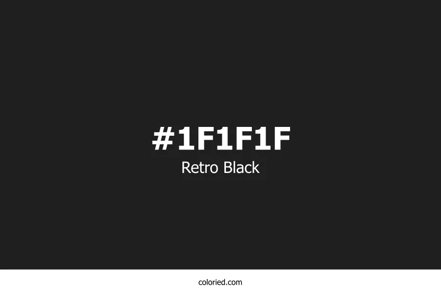 Retro Black Color