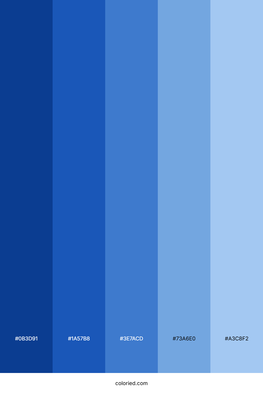 Retro Blues Color Palette