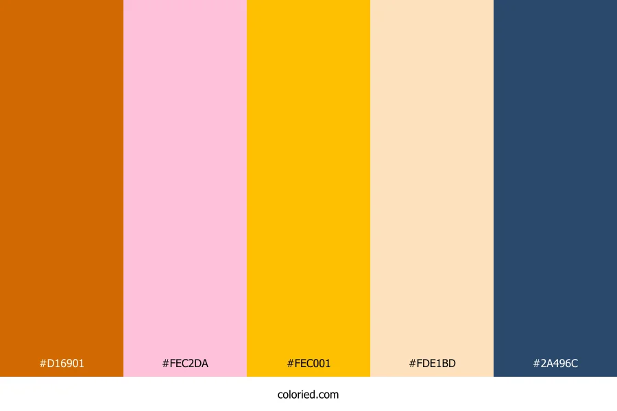 Retro Sunset Citrus Color Palette