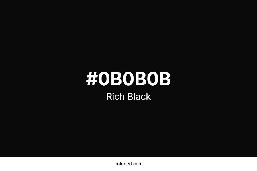 Rich Black Color Hex Code