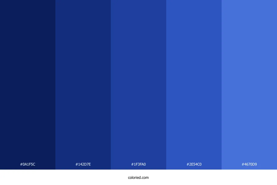Rich Blue Color Palette