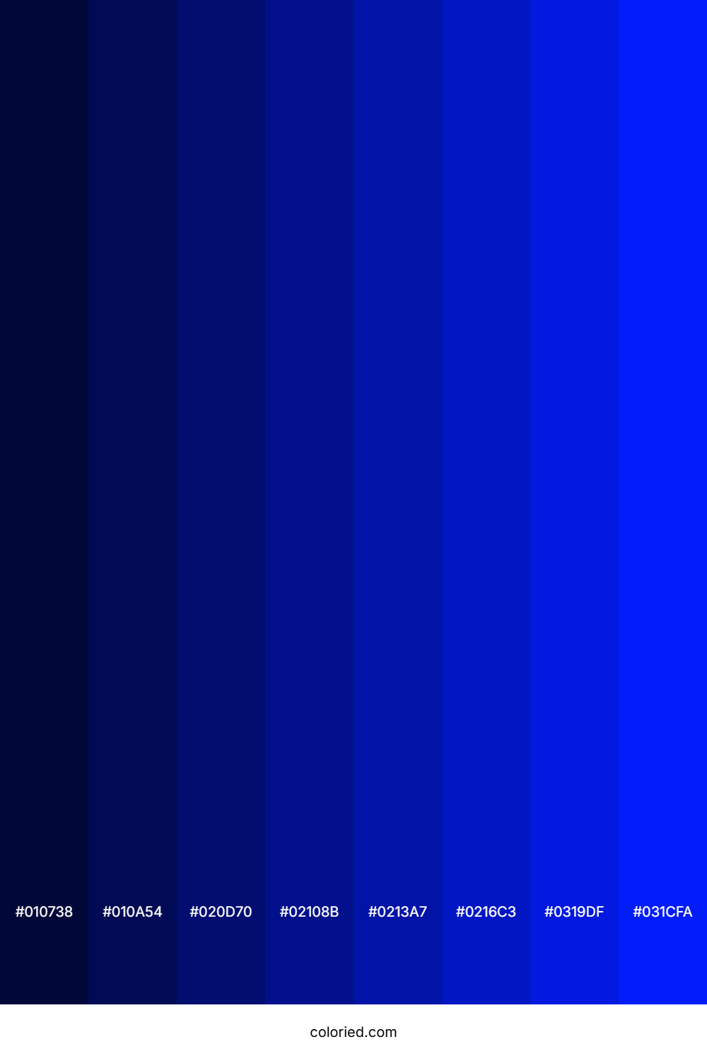 Rich Blue Color Shades