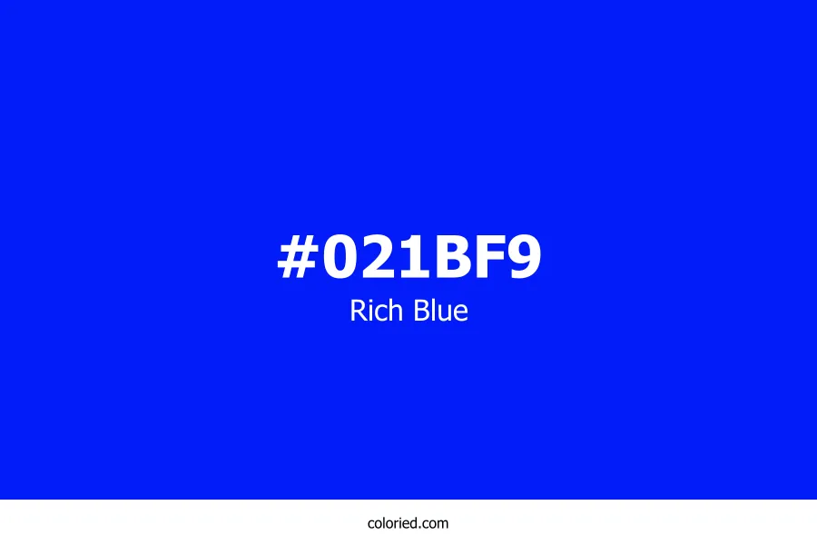 Rich Blue Color