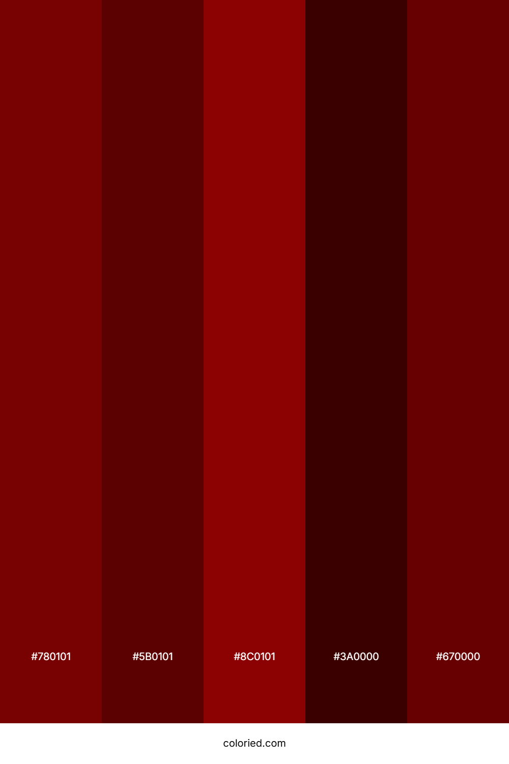 Rich Burgundy and Dark Crimson Color Palette