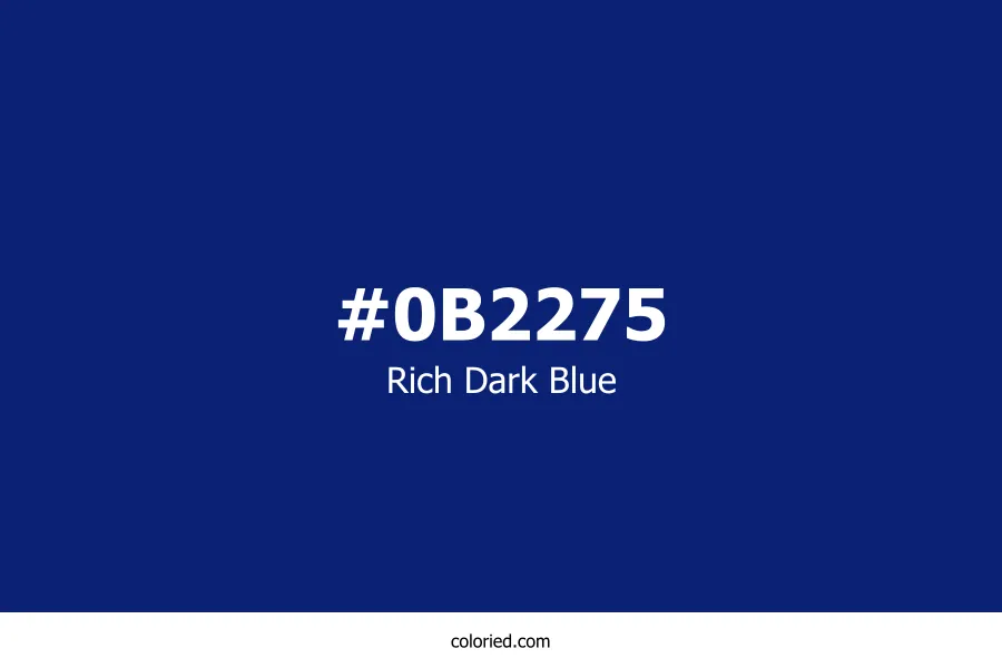 Rich Dark Blue Color